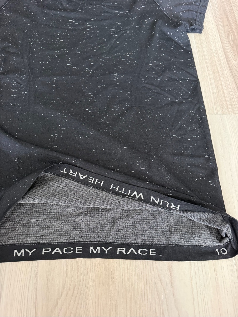 lululemon athletica Black Speckled Short Sleeve Tee - Picture 3 of 3